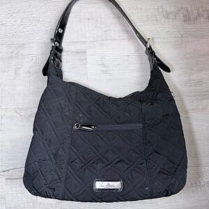 Vera Bradley Black Quilted Shoulder Bag Y2K